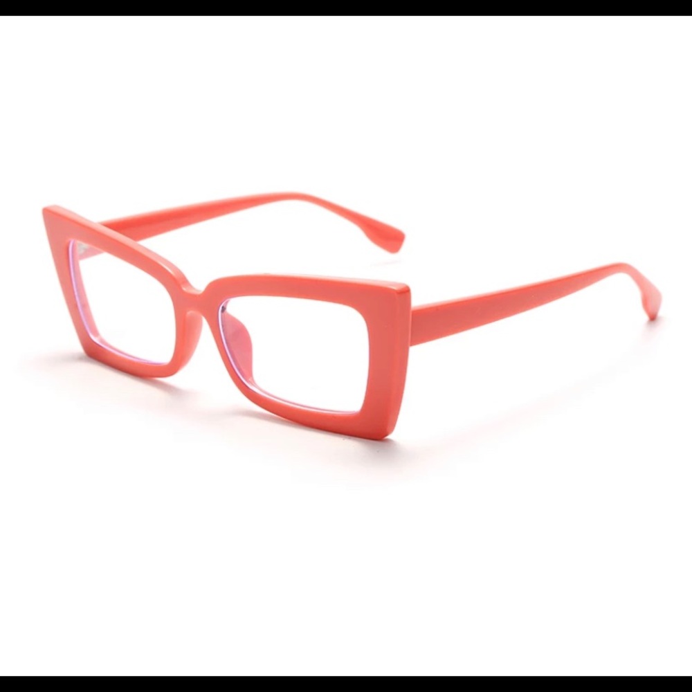 Women Cat Eye Glasses/ Pink - Picture 1 of 4